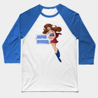 Super Woman Baseball T-Shirt